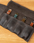 Four Watches Chestnut Leather Roll