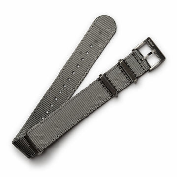Grey Nylon Military Watch Strap